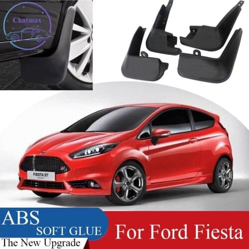 4pcs ABS Front & Rear Fender Protector For Ford Fiesta/ST 2009-2016 Car Mud Flaps Splash Guard Mudguard Mudflaps