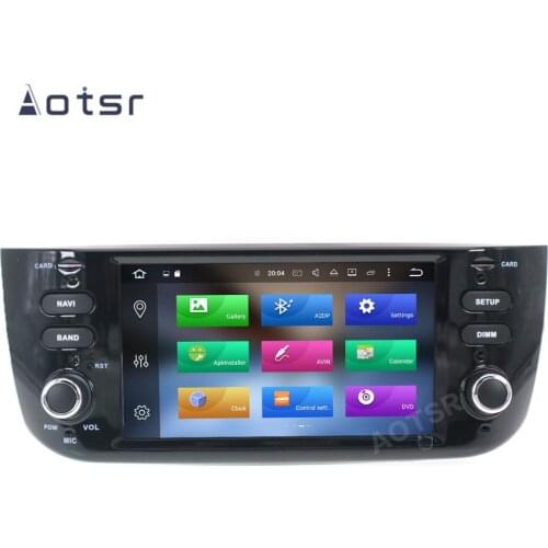 AOTSR 1 Din Car Radio For Fiat Punto Linea 2009 - 2015 Android 10 Multimedia Player Auto Stereo GPS Navigation DSP IPS AutoRadio