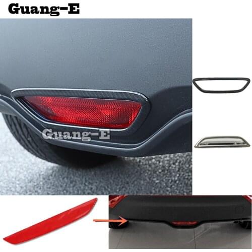 Car Frame Stick ABS Chrome Trim Back Tail Rear Brake Skid Fog Light Lamp Hoods 1pcs For TOYOTA C-HR CHR 2017 2018 2019 2020