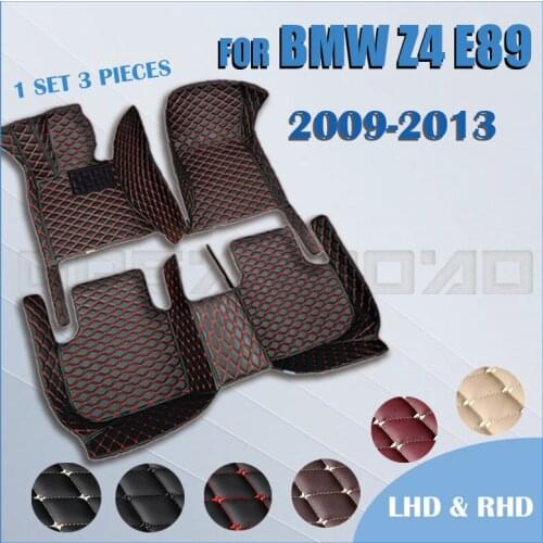 Car floor mats for BMW Z4 E89 2009 2010 2011 2012 2013 Custom auto foot Pads automobile carpet cover