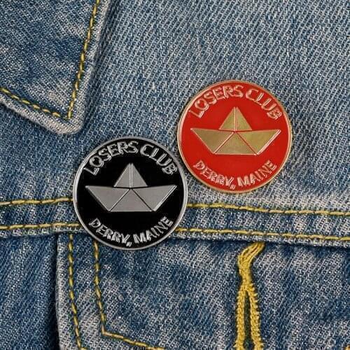 Losers Club Cartoon Lapel Pins Brooch Metal Badge Vintage Classics Fashion Retro Jewelry Gifts Collection