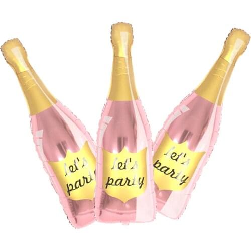 Rose gold Wine glass Balloons Whiskey Wine Bottle 30 jaar Happy Birthday 2020 New Year Party Decor globos birthday party ball