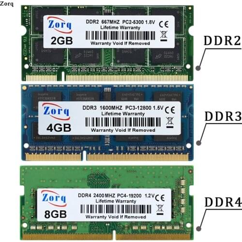 Zorq DDR3L Ram 2gb / 4gb / 8GB 1333MHZ 10600 1600MHZ 12800S Laptop Computer Memory Modul sodimm Latpop ram ddr3 1.35V 204PIN
