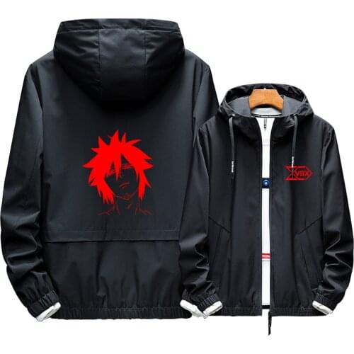 ID:INVADED Cosplay Role Narihisago Akihito Hoodie Printed Zipper Noctilucent New Fashion Casual Winter Warm Cotton Thick Jacket