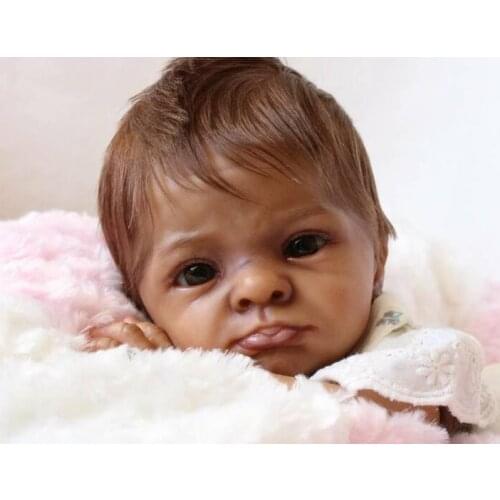 NPK 17inch Reborn Rosa Doll Kit Premie Size with Jointed body unfinished DIY Doll Parts
