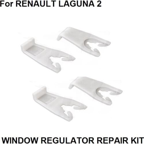 X4 PIECES CAR WINDOW PLASTIC CLIPS FOR RENAULT LAGUNA MK2 2 II WINDOW REGULATOR REPAIR KIT FRONT LEFT & RIGHT 2001-2007 NEW