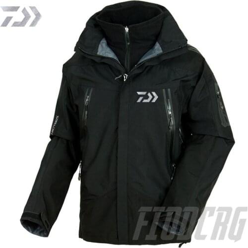 DAIWA Fishing Clothes Autumn and Winter New Fishing Waterproof Sports Zipper Warm Jacket Running Cycling Mountaineering Clothes