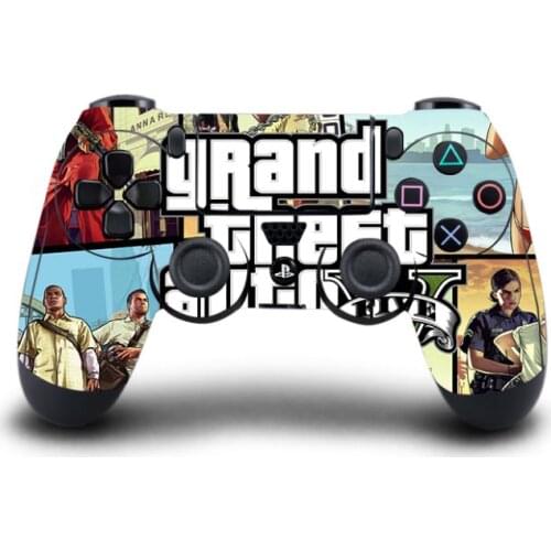 1pc Grand Theft Auto V GTA 5 PS4 Skin Sticker Decal For Sony PS4 Playstation 4 Dualshouck 4 Game PS4 Controller Sticker