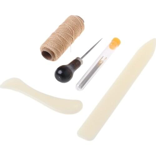 New 11 Pieces Bookbinding Kit Starter Tools Set Bone Folder Paper Crafts Sewing