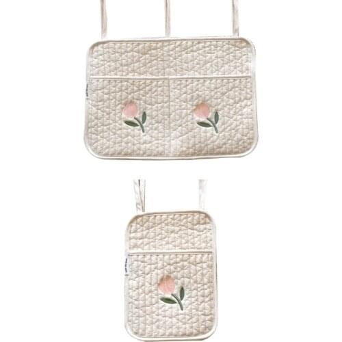 Baby Crib Hanging Bag Cot Bed Toys Diaper Storage Organizer Nappy Holder Pocket