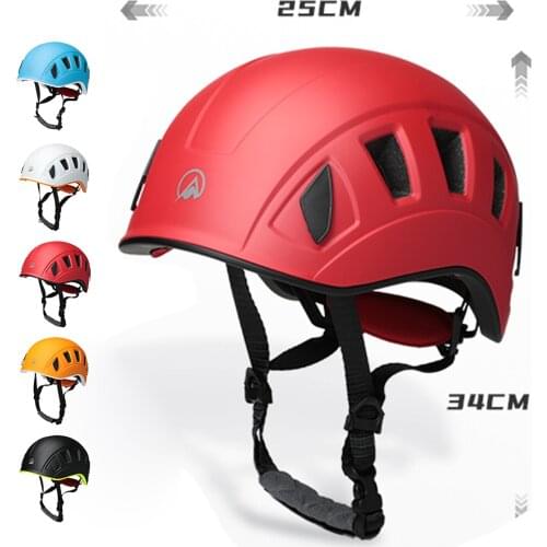 Adjustable Climbing Helmets Safety Hard Hat Head Guard 55-61cm Head Protective Gear Rock Climbing Caving Hiking