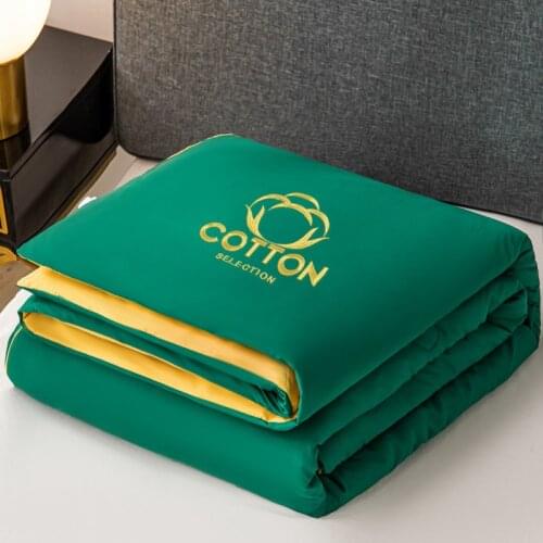 Luxury Quilts Cotton Filler Summer Bedspread Solid Double Duvets for Adults Air-conditioned Comforter Queen King size colcha