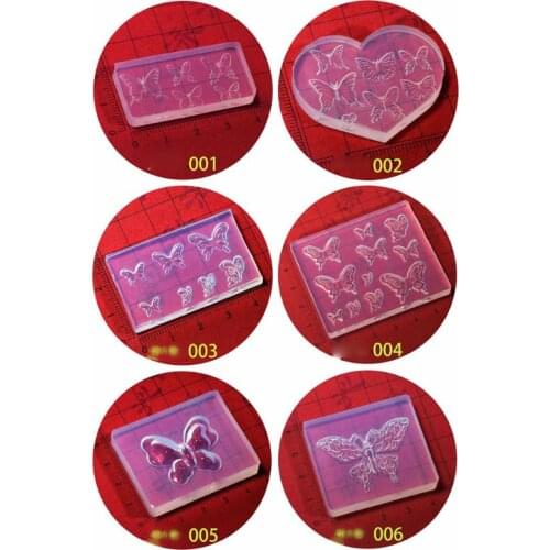 Cute Butterfly Silicone Resin Molds Earring Necklace Pendant Jewelry Tools