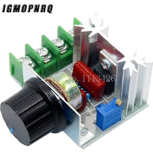 AC 220V 2000W SCR Voltage Regulator Dimming Dimmers Motor Speed Controller Thermostat Electronic Voltage Regulator Module