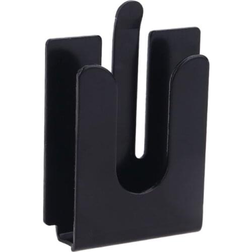 Universal Holder Microphone Hand Clip Black Hook No Screws with Strong Adsorption Force for Car Radio Walkie Talkie Saving Car S