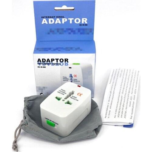 White Global Universal Travel Adapter Plug Double USB Port AC Power Adaptor with AU US UK EU Plug Socket Converter 200pcs/lot