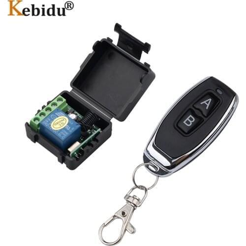 KEBIDU Universal 433Mhz Remote Control Switch RF For AC 85V 110V 220V 1CH Relay Receiver Module 433 Mhz Wireless Remote Controls