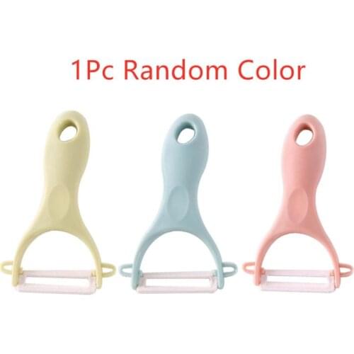 1pcs Ceramic Peeler Fruit Knife Skin-peel Vegetable Peeler with Ceramic Blade Kitchen Accessories Vegetable Tools Random Color
