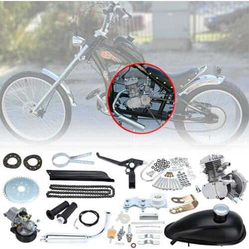 80cc 2 Stroke Gas Cylinder Motores Petrol Engine Bike Complete Motorcycle Motorized Bicycle Engine Kit