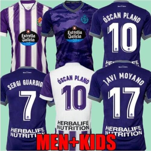 2021, 2022 Valladolid, 21 22 FEDE S R Alcaraz oo Sergi Guardiola Óscar Plano camisetas de fútbol de los hombres de fútbol