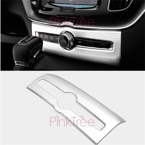 Accessories For Volvo XC60 2018 Dashboard Air Conditioner Switch Panel Cover Trim Car Styling