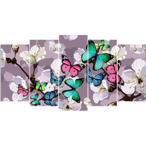 Full square diamond 5D DIY diamond embroidery colorful butterfly diamond painting Cross Stitch Rhinestone mosaic decoration CX