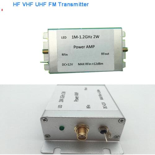 DYKB 1MHZ TO 1200MHz 2W RF Power Amplifier FOR HF FM VHF UHF FM Transmitter Broadband RF AMP Ham Radio