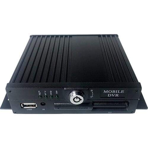 H.265 4CH Vehicle Car Bus Truck MDVR Temperature Sensor SD Card 4G Mobile DVR with 3G WIFI GPS