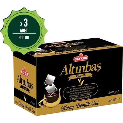 PERFECT WITH ITS WONDERFUL DRINK Çaykur Altınbaş Teapot 200 gr x 3 FREE SHIPPING FREE SHİPPİNG