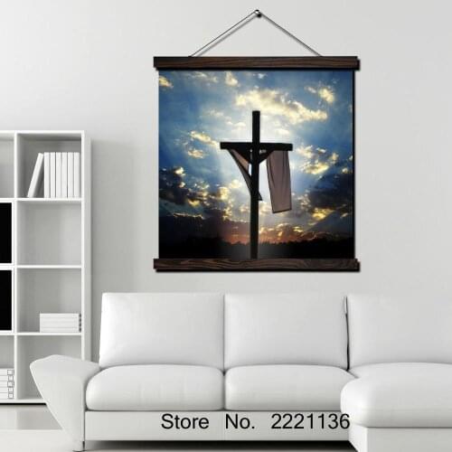 Jesus Is My Life Sunset HD Print Scroll Paintings Wall Art Printed Hanging Framed Canvas Painting Modern Home Decoration