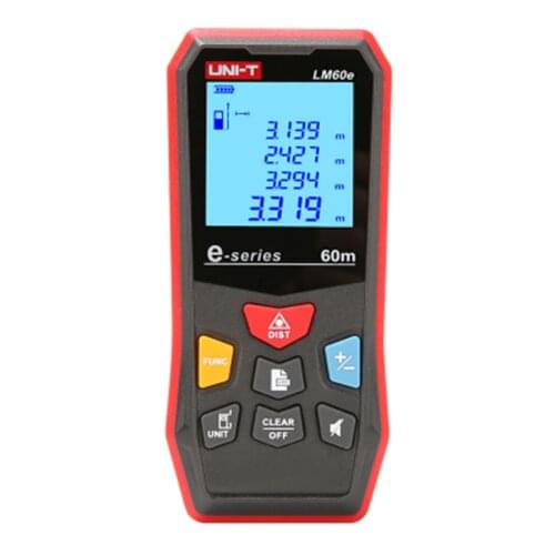 UNI-T LM60e Laser Distance Meter Handheld Mini Laser Rangefinder Digital LCD Tape Range Finder Diastimeter