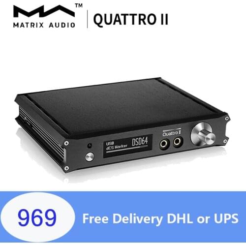 MATRIX QUATTRO II 32Bit/384kHz DAC & Pre amp & Headphone Amplifier with Remote Control