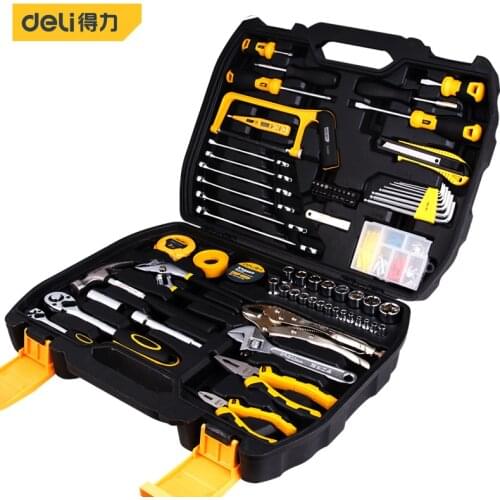 Deli 155 Pieces Of Comprehensive Tools Set Telecommunication Maintenance Multi-functional Electronic Home Decoration Emergency