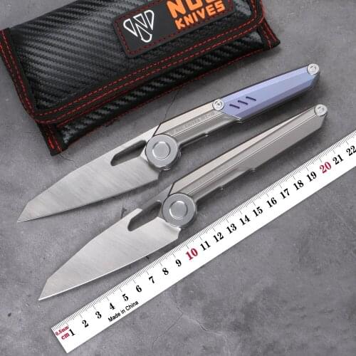 NOC MT-10 folding knife M390 blade titanium alloy handle outdoor kitchen knife camping hunting fishishing fruit knives EDC tools