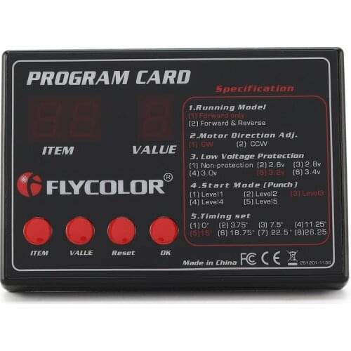 Original FLYCOLOR Fly Monster Programing Card for Remote Control RC Boats Ship Flycolor ESC Electronic Speed Controller