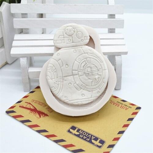 Robot Silicone Resin Molds Fondant Mold Cake Decorating Tools BB-8 Pastry Kitchen Baking Accessories