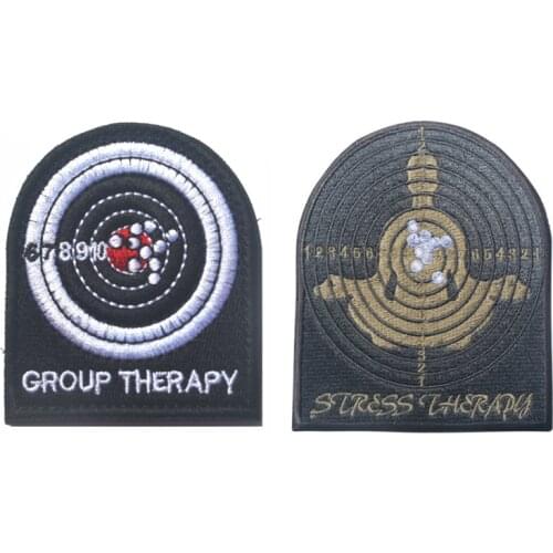 Target Shooting Embroidered Tactical Patch Combat Army Hook Loop Emblem DIY Patches for Clothing Backpack Badge Patch Militari