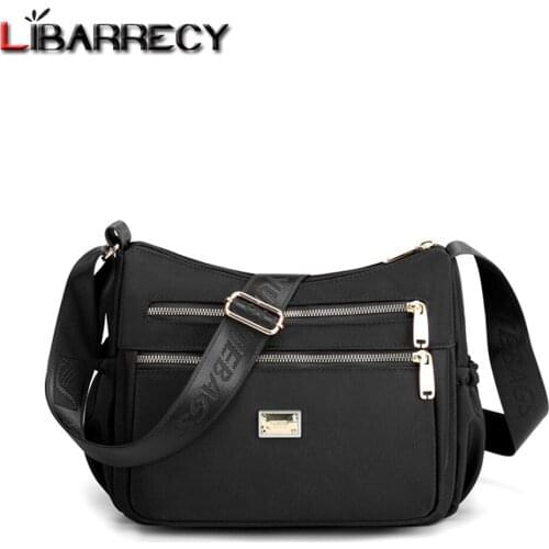 High Quality Nylon Solid Color Ladies Shoulder Bags 2021 New Fashion Designer Multifunctional Women Messenger Bag Wallet Bolsos