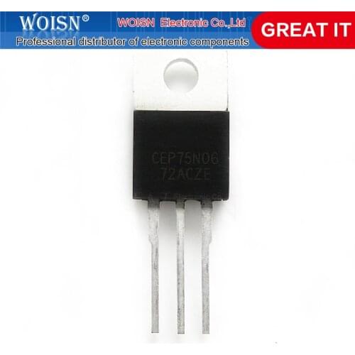 1pcs/lot CEP75N06 TO-220 60V 87A In Stock