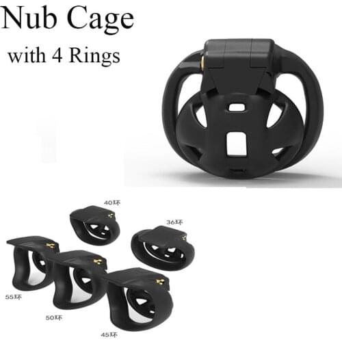 2021 HT-V4 Mamba Nub Cage Male Chastity Device Penis Rings Cock Cage Cobra Chastity Belt BDSM Adult Sex Toys for Men Gay