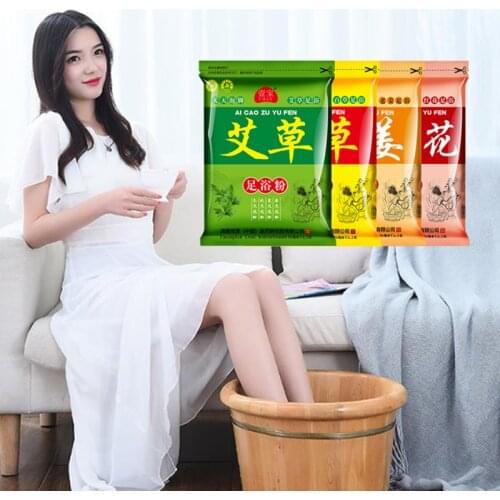 30pcs Foot Bath Powder Foot Spa Bag Chinese Medicine Realx Skin Dispel Dampness Natural Herb Wormwood Insomnia Sleep Health Care