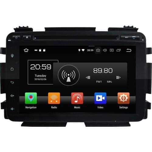 8" 2 Din Android 10.0 Car Multimedia Player For Honda HRV VEZEL 2015 Car DVD Player 8 Core Audio Stereo Car Radio 4+64G DSP
