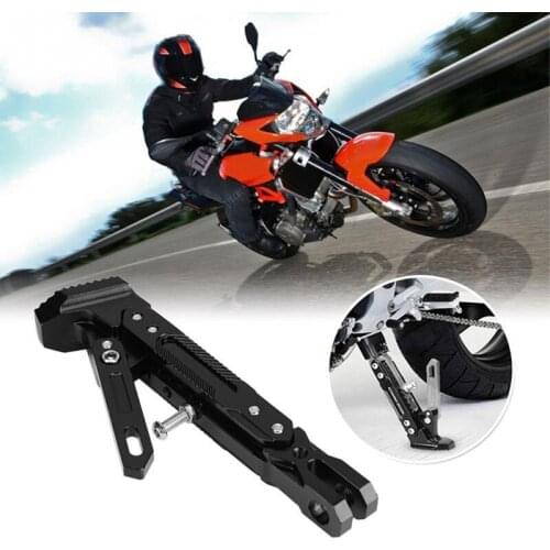 Motorcycle Accessories Motor Scooter Modified Tripod Horizon Bracket High Quality Aluminum Alloy Adjustable Side Stands