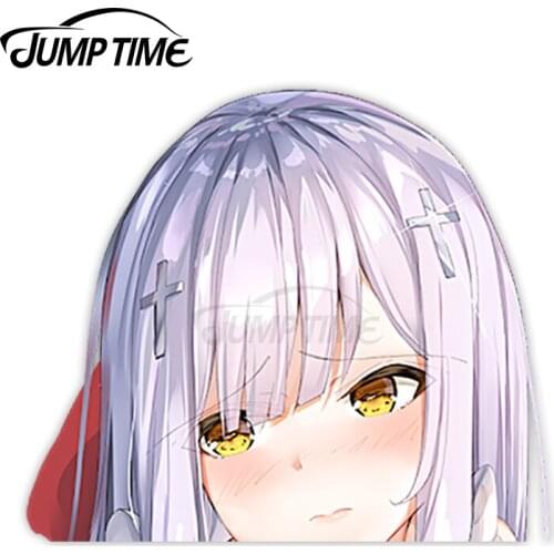 Jump Time 13 x 7.3cm Car Decals Gabriel DropOut Girl Anime Car Stickers Trunk Windows Scratch-proof Peeker Vinyl Decoration