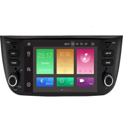 Car Android 10 DVD GPS Player For FIAT LINEA PUNTO EVO Auto Radio Stereo BT Wifi Octa Core Mirror Link 4GB+32GB MAP DVR SD DAB
