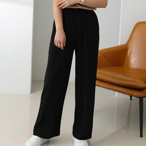Summer Fashion Casual Women Pants Solid Color High Quality Comfortable Loose Ladies Pants 2021 New