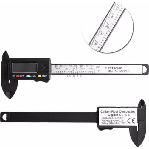 LCD Electronic Digital Vernier Caliper Gauge 100mm 4 inch Measure Micrometer New
