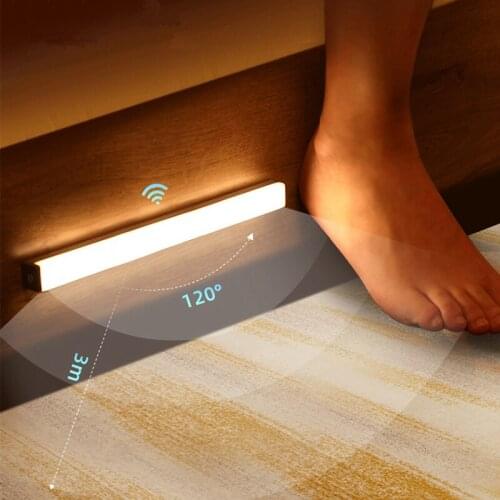Motion Sensor Wireless LED Night Lights Bedroom Decor Closet Room Aisle Lighting Light Detector Wall Decorative Lamp Cabinet