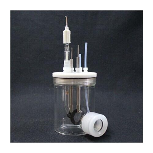 Photoelectrochemical cell/sealed electrolytic cell (sealed, no electrodes, picture electrodes for reference only)