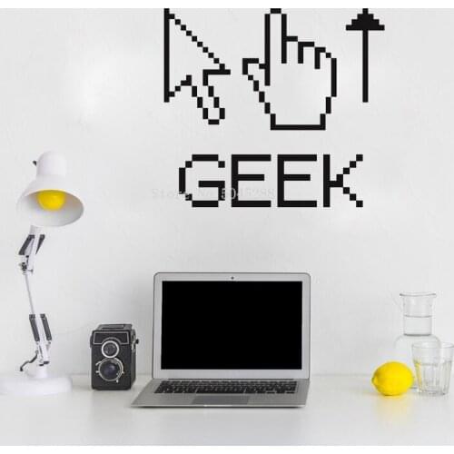 Gamer Geek Vinyl Wall Decal Gaming Joystick Playing Sticker Wall Decal Gaming Decor Gaming Poster Controller Play Decal LL211